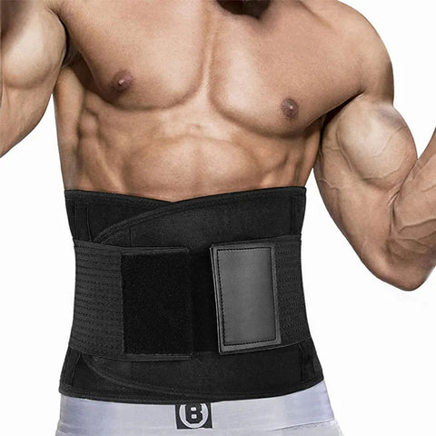 Adjustable Lumbar Back Brace for Pain Relief, Waist Trimmer, Sweat Sauna Waist Trainer, Tummy Control Shaper for Workout