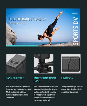 1080p HD Wireless Mini Camera, Wifi Hotspot Cam, Outdoor Sports & Motorcycle Dash Recorder