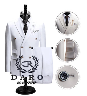 "2024 Men's Slim Fit Suit 2-Piece Set: Formal Business Wear (Jacket+Pants)"