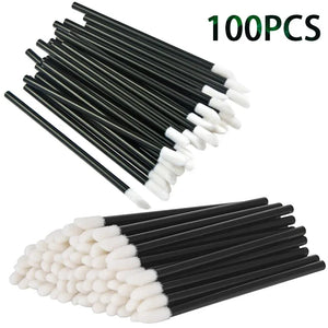 100-Pack Disposable Lip Gloss & Mascara Wands - Makeup Applicator Tool Set