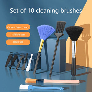 10-Piece PC Laptop Keyboard Cleaning Brush Kit - Dust Cleaner for Car, Phone, Shaver & Household Accessories