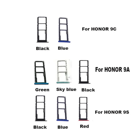 For Huawei Honor 9s 9a 9c Y5p SIM Card Tray Slot Holder Replacement Repair Parts Adapter