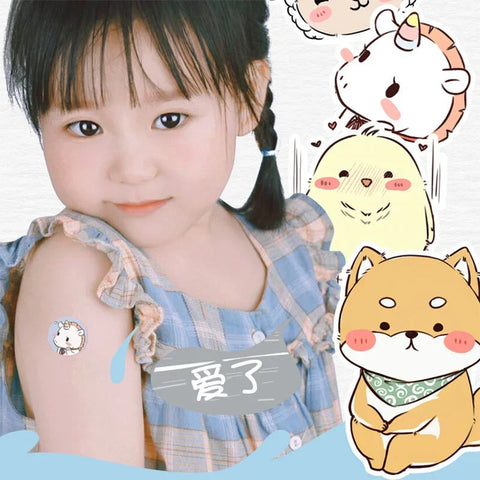 120pcs Waterproof Cartoon Bandages, Round Adhesive Plaster, Mini Wound Patch Tape