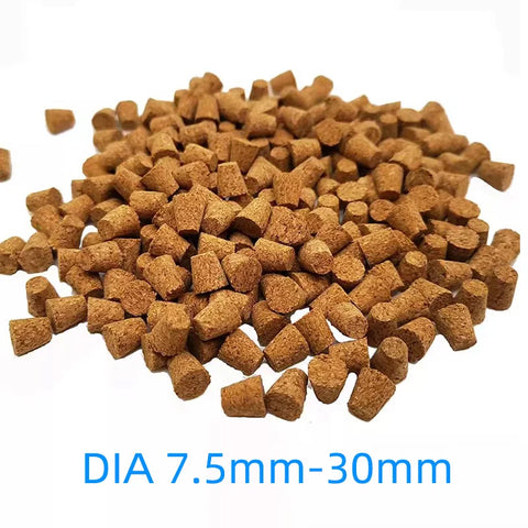 100pcs Wooden Cork Stoppers for Lab Test Tubes 7.5mm-30mm Assorted Sizes