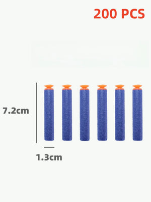 100-Pack 7.2cm Foam Dart Refills for Toy Blasters - Safe for Kids Ages 6+