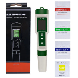 10 in 1 Water Quality Tester: pH/EC/TDS/ORP/Temp/Salt/Resistivity for Aquariums & Pools