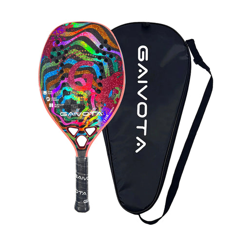 Beach Tennis Racquet 18K Carbon with Belt Backpack