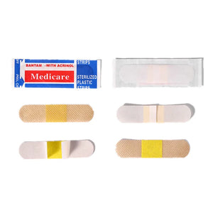 100 Pack Waterproof Nonwoven Adhesive Bandages First Aid Strips Patch Plaster