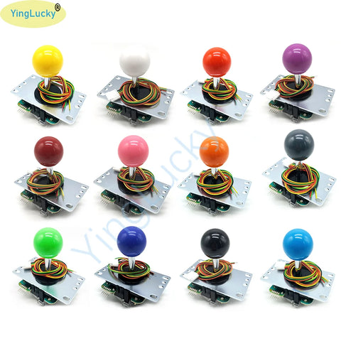 Arcade Joystick JLF TP-8YT for PC/PS3/PS4/Xbox, 5-Pin Wire, Topball, DIY Gaming Kit
