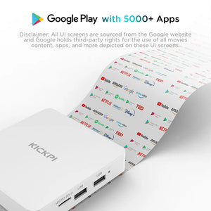 Google & Netflix TV Box Android 12 Amlogic S905Y4 2GB/32GB 4K Dual WiFi BT5.0 Voice Control Streaming