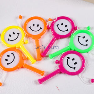 10-Pack Mini Rattle Drums for Kids, Party Favors, Baby Showers & Events