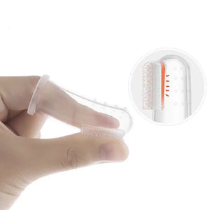 10-Pack Pet Finger Toothbrush - Silicone Dental Care for Dogs & Cats - Tartar Removal, Breath Freshener