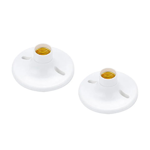 E27 Ceiling Lamp Holder Socket Outlet Box Mount, 2/6/15pcs, E26 Medium Base, D12cm, 220V 4A