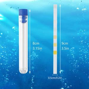 100pcs Aquarium Water Test Strips 7-in-1 Freshwater Saltwater PH Kit