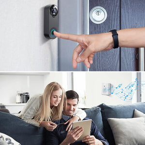 1080p Wireless Video Doorbell Camera, WiFi Smart Home Security, Motion Detect, Night Vision, Tuya Intercom