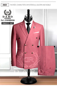 "2024 Men's Slim Fit Suit 2-Piece Set: Formal Business Wear (Jacket+Pants)"