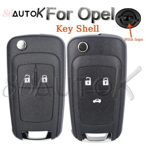 Folding Flip 2-3 Button Remote Key Case for Opel Vauxhall Zafira Corsa Astra Vectra Omega Hu100 Uncut Blade