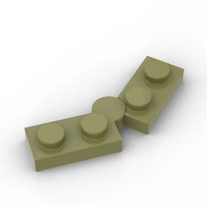 10-Pack Swivel Hinge Plates 1x4 Building Blocks Compatible with Leading Kids' Construction Sets