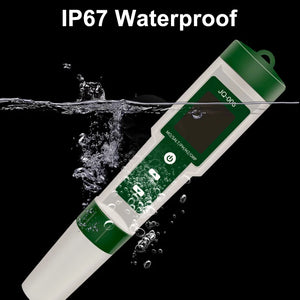 10 in 1 Water Quality Tester: pH/EC/TDS/ORP/Temp/Salt/Resistivity for Aquariums & Pools