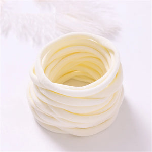 10-Pack Traceless Nylon Stretch Headbands for Newborns & Kids - Elastic Baby Hair Accessories