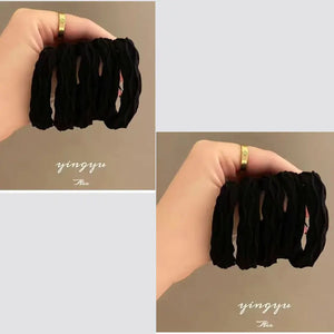 10-Pack No-Crease Spiral Hair Ties - Elastic Ponytail Holders for All Hair Types