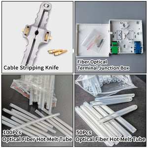 10-Pack Single-Mode Fiber Optic Pigtail SC/UPC Connector 1.3m 9/125μm G652D 0.9mm Indoor FTTH Cable