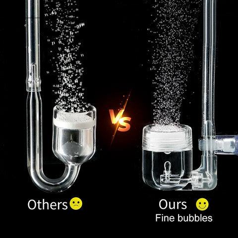 4-in-1 Aquarium CO2 Diffuser with Suction Cup for Planted Tanks