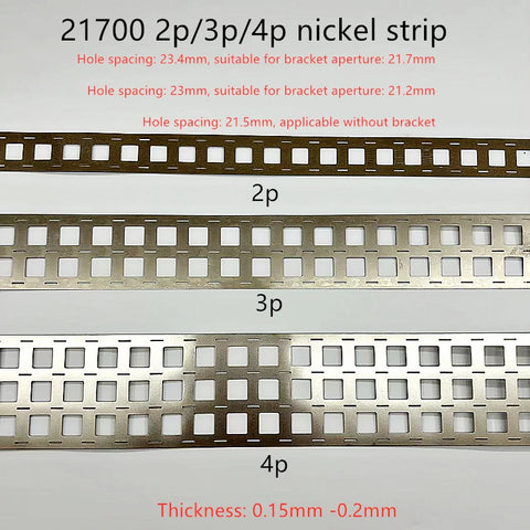 21700 Nickel Plating Strip 2p 3p 4p for Battery Spot Welder, DIY Battery Pack Nickel Tape