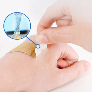 100pcs Waterproof Elastic Bandages Kids Adults First Aid Wound Plasters Sports Travel Kit