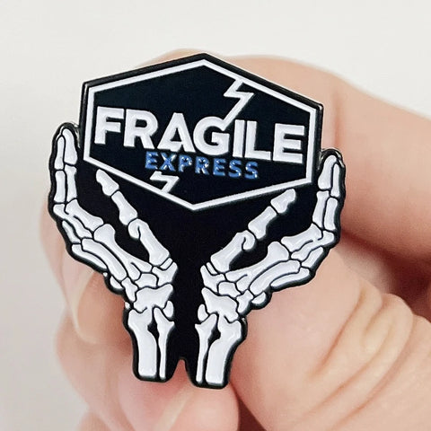 Death Stranding Enamel Pin: Fragile Express Skeleton Hands Metal Brooch Collectible Jewelry