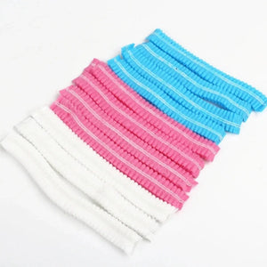 100 Disposable Hair Caps, Lightweight Hygiene Covers for Salon, Spa, Beauty Use