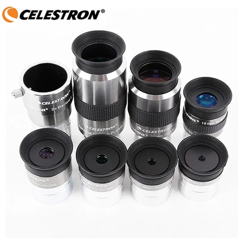 8-Piece Multi-Coated Astronomy Telescope Eyepiece & 2x Barlow Lens Set: 4mm-40mm