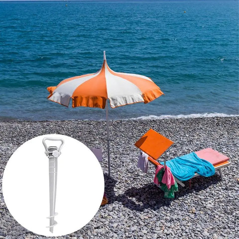 Heavy Duty Beach Umbrella Base Stand for Sand - Colorful Outdoor Shade Holder