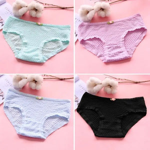 10-Pack Teen Cotton Underwear Girls Solid Colors Ages 10-16 Kids Panties