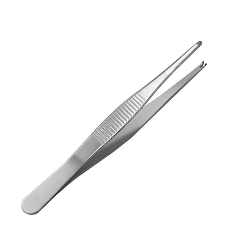 125mm Surgical Tissue Forceps - Heat Resistant Tweezers for Dressing - 10mm Width Lightweight
