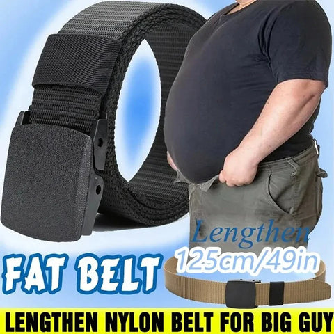 Automatic Buckle Nylon Tactical Canvas Belt - Lightweight, Comfortable, Non-Metal for Outdoor Use