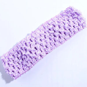 10 Pack 4cm Crochet Elastic Hairbands - Knit Headbands for Women Accessories