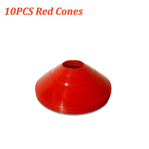 10 Pack Agility Training Cones with Carry Bag for Soccer, Football, Basketball Drills