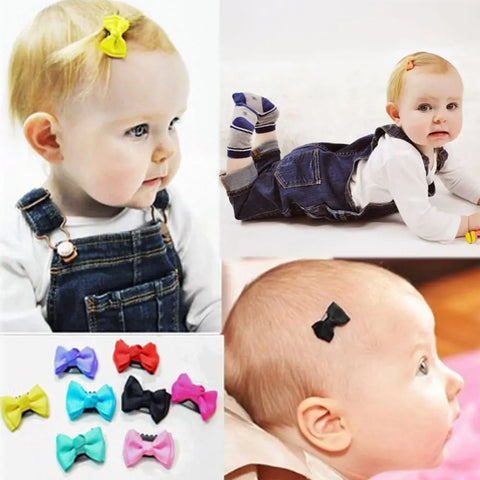 5pcs Baby Hair Accessories: Newborn Hairpins & Mini Clips Bows for Infants