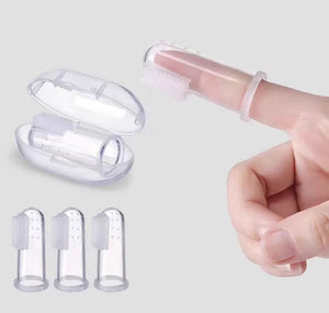 10-Pack Pet Finger Toothbrush - Silicone Dental Care for Dogs & Cats - Tartar Removal, Breath Freshener
