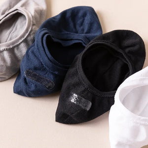 10 Pairs Men's Invisible Non-Slip Silicone Liner Socks, Breathable Thin Nylon No Show Loafers for Summer