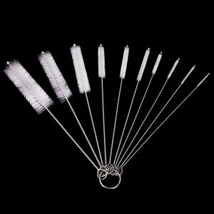 10-Piece Bottle and Straw Cleaning Brush Set - Multi-Size for Bottles, Straws, Jars Cleaning