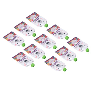 10 Pack Reusable 200ml Baby Food Pouches - Refillable, Portable, Squeeze Pouches for Fruit Puree Storage