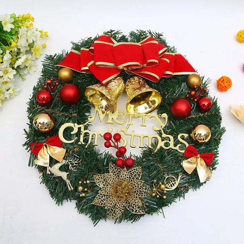Christmas Wreath and Garland Set - Holiday Decoration Indoor/Outdoor