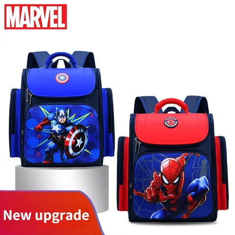 Avengers Kids Backpack Anime Cartoon Spider-Man Captain America for Kindergarten Elementary School