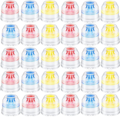 10-Pack 28mm Reusable Multicolor Bottle Caps for Soda & Water Bottles Seal