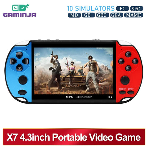 4.3" Handheld Game Console IPS Screen, 10,000+ Built-in Games, Retro GBA/GBC/NES Player