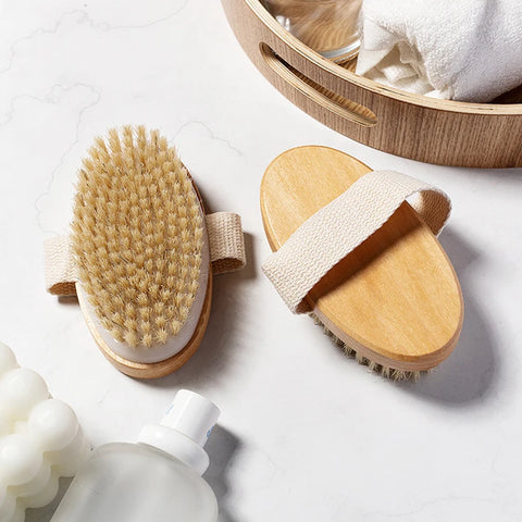 Exfoliating Body Brush - Gentle Shower Scrubber & Skin Massager for Smooth, Soft Skin