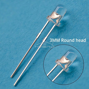 1000pcs 3mm LED Diode Kit: White, Red, Yellow, Blue, Green - Assorted Light Bulbs for DIY Electronics