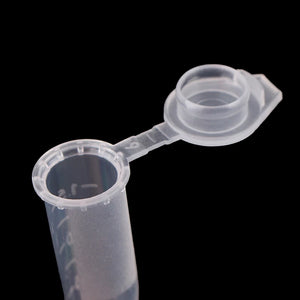 1.5ml Mini Plastic Microcentrifuge Lab Test Tubes with Graduated Markings